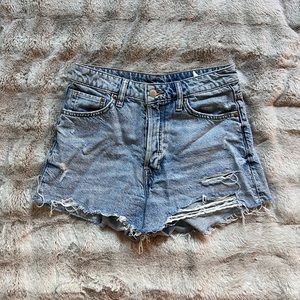 Denim shorts